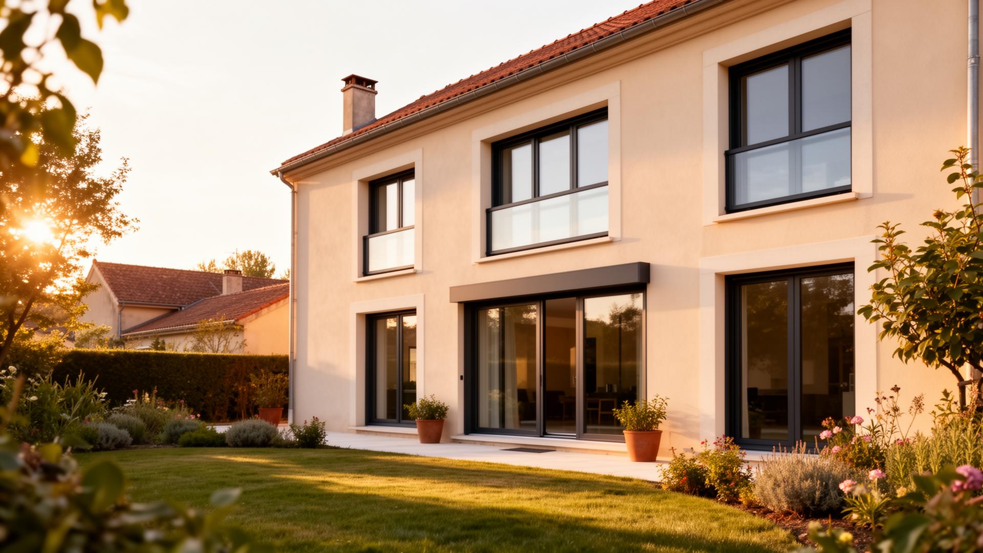 Maison avec menuiseries modernes